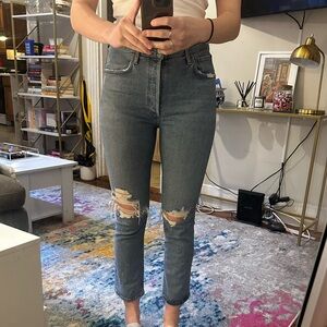 Agolde Ripped Slim Jeans